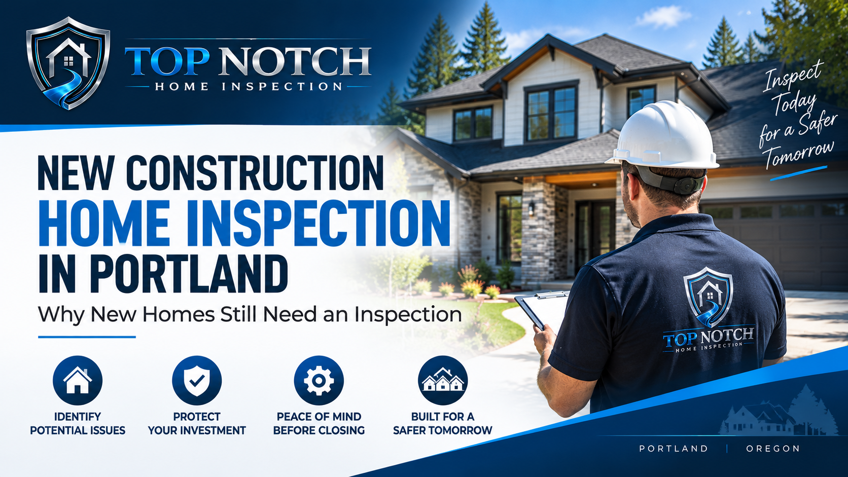 New Construction Home Inspection in Portland Top Notch